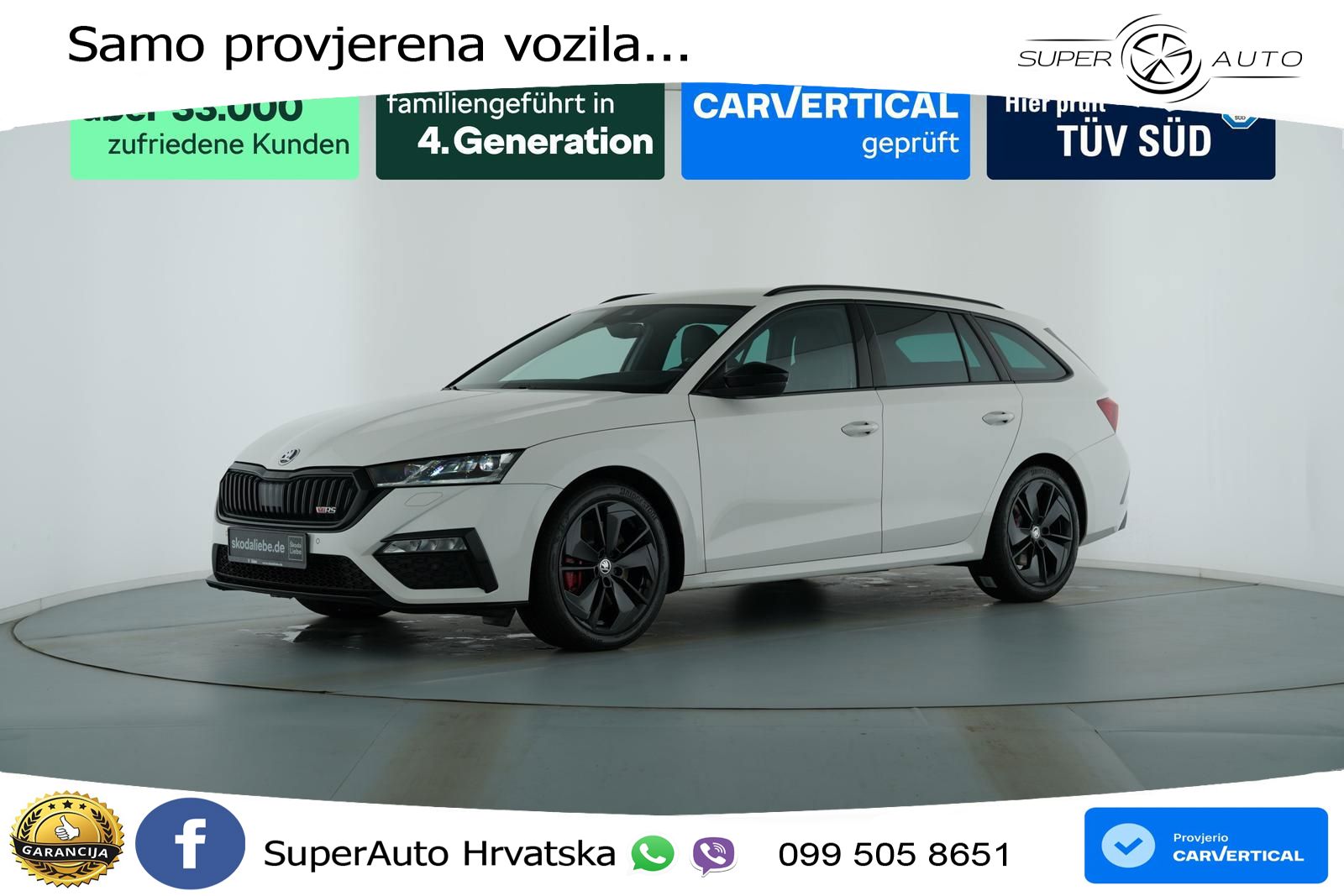 Škoda Octavia Combi RS 2.0 TSI (245 KS) DSG MATRIX+GR SJED+KAM
