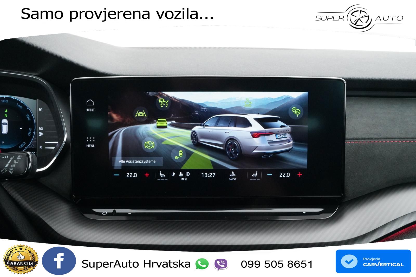 Škoda Octavia Combi RS 2.0 TSI (245 KS) DSG MATRIX+GR SJED+KAM