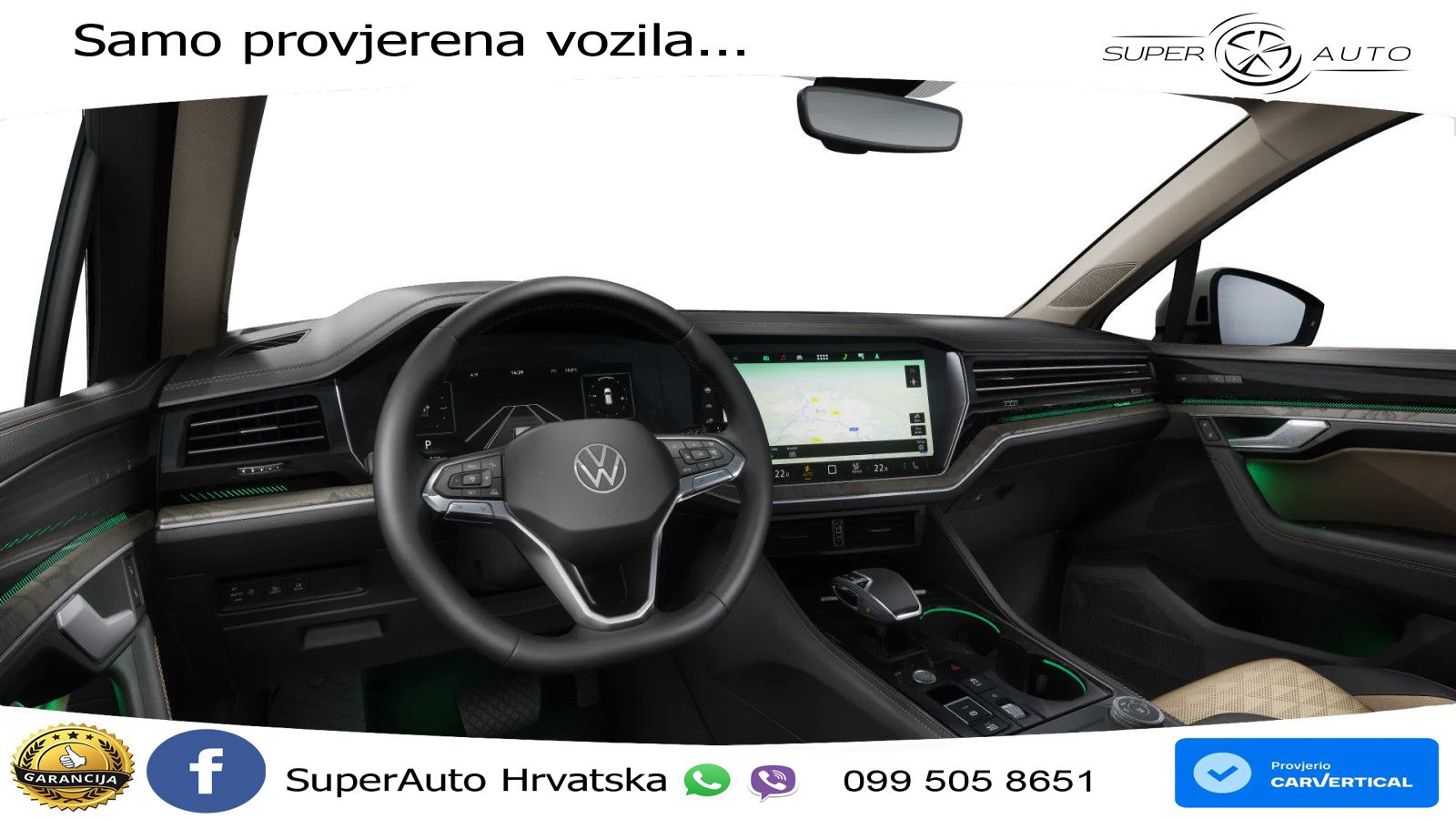 Volkswagen Touareg 3.0 V6 TDI (286 KS) 4MOTION Tiptronic ZRAČNI+ACC+4xGR SJED+KAM