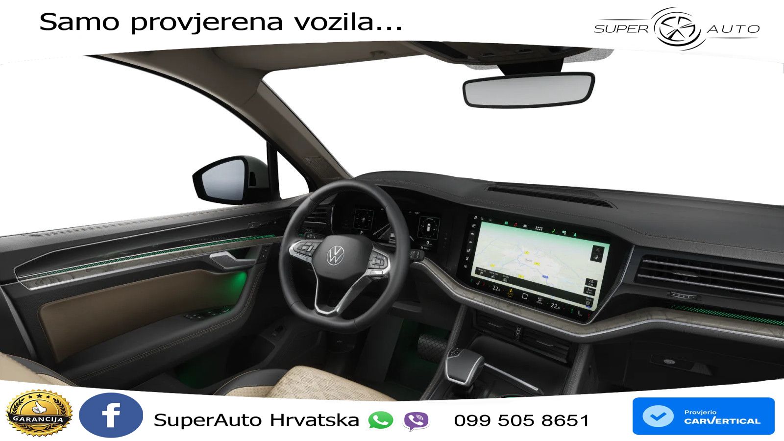 Volkswagen Touareg 3.0 V6 TDI (286 KS) 4MOTION Tiptronic ZRAČNI+ACC+4xGR SJED+KAM