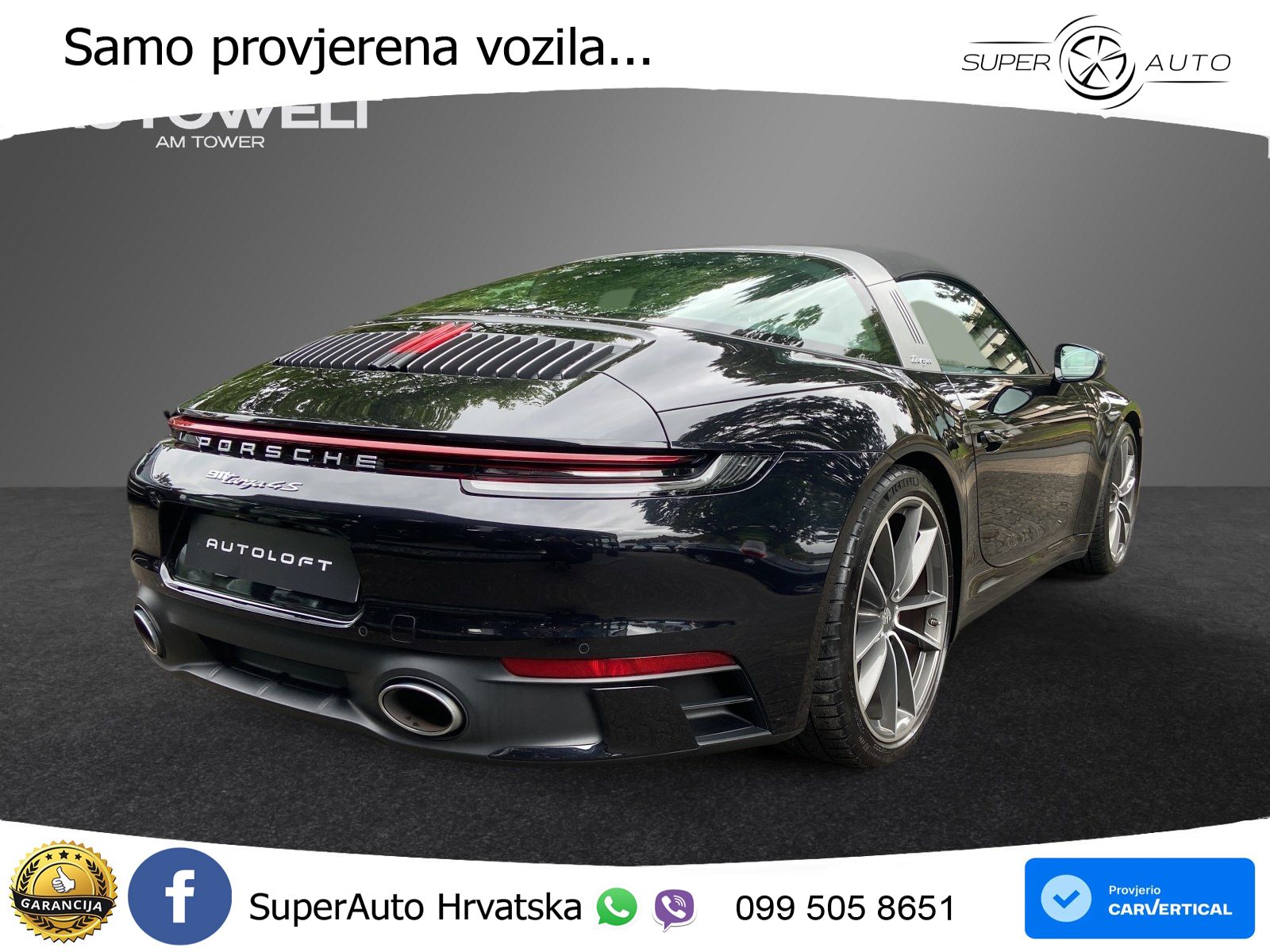 Porsche 911 Targa 4S 3.0 (450 KS) PDK ZRAČNI+ACC+GR SJED+KAM