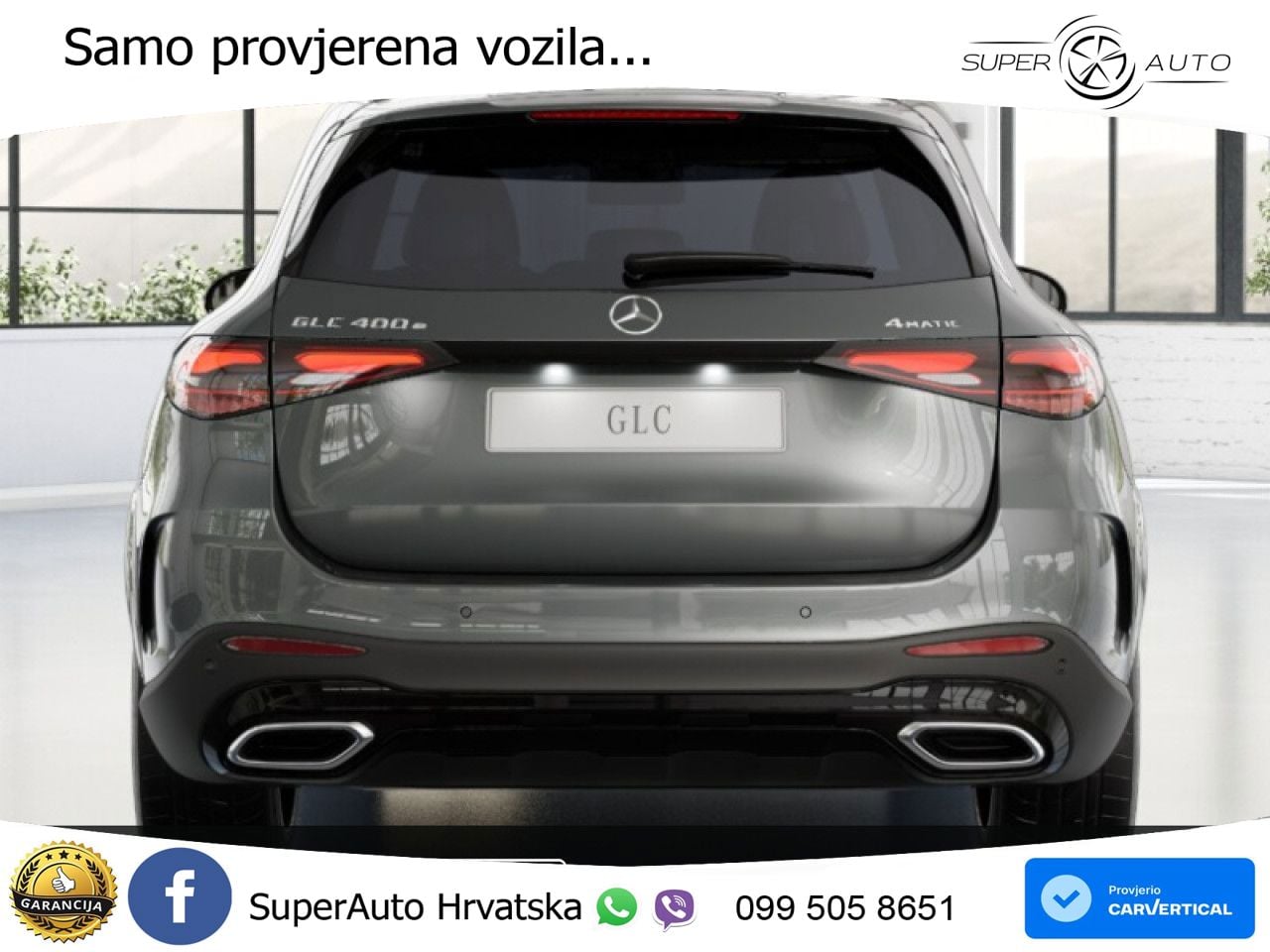 Mercedes GLC 400e (381 KS) 4MATIC 9G-TRONIC AMG ZRAČNI+ACC+GR SJED+KAM+PANO