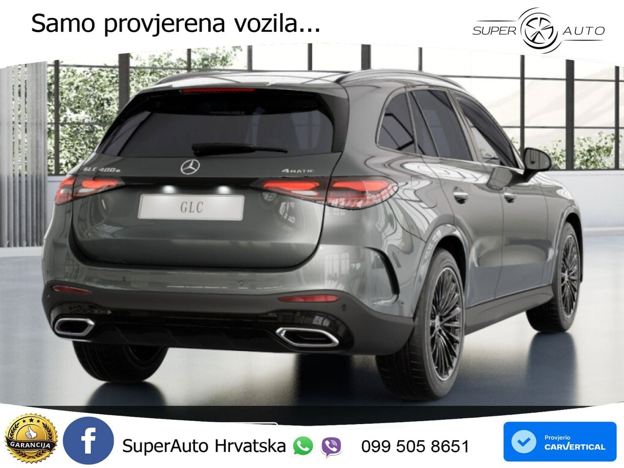 Mercedes GLC 400e (381 KS) 4MATIC 9G-TRONIC AMG ZRAČNI+ACC+GR SJED+KAM+PANO