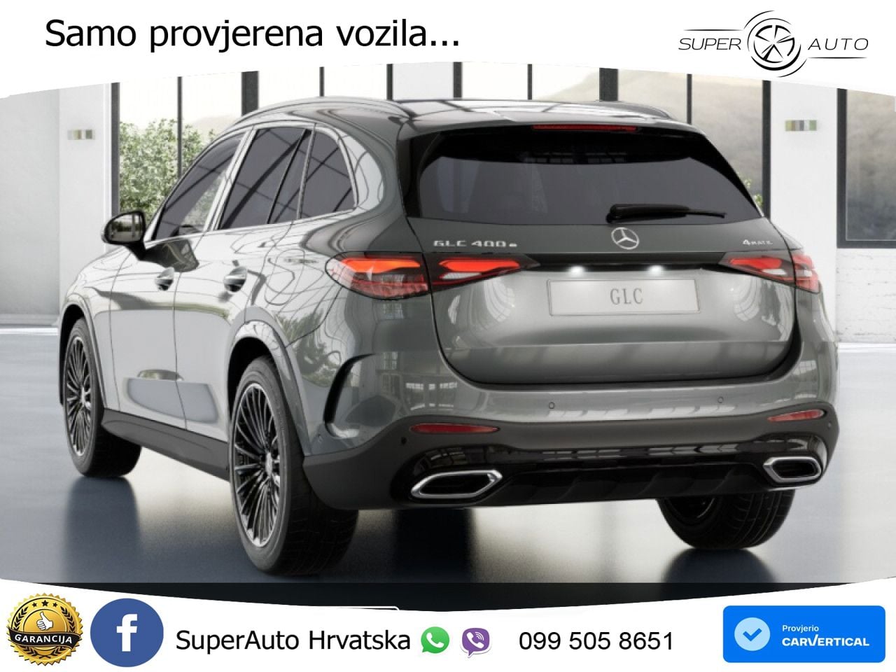 Mercedes GLC 400e (381 KS) 4MATIC 9G-TRONIC AMG ZRAČNI+ACC+GR SJED+KAM+PANO