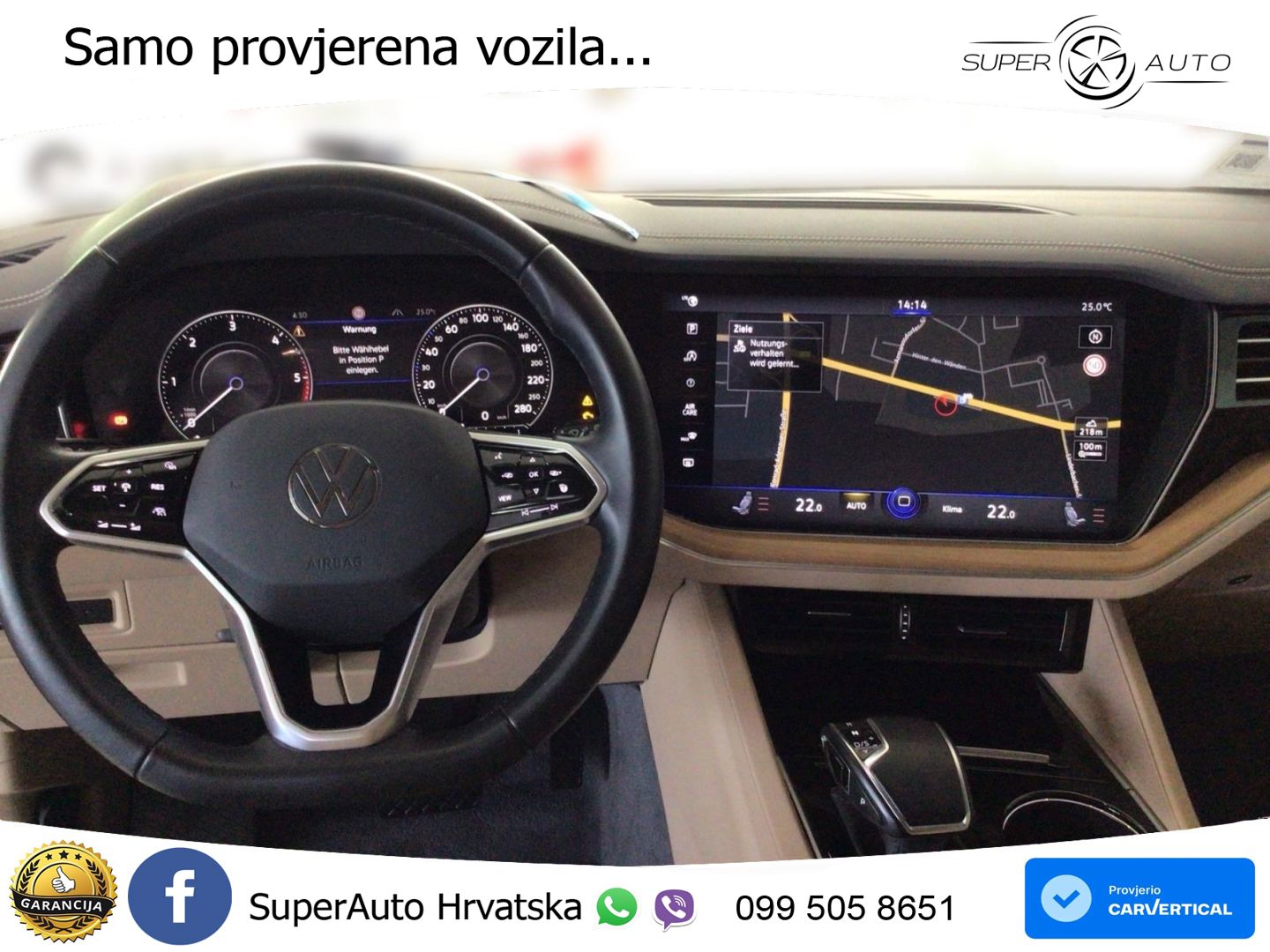 Volkswagen Touareg 3.0 V6 TDI (286 KS) 4MOTION Tiptronic ZRAČNI+ACC+GR SJED+KAM