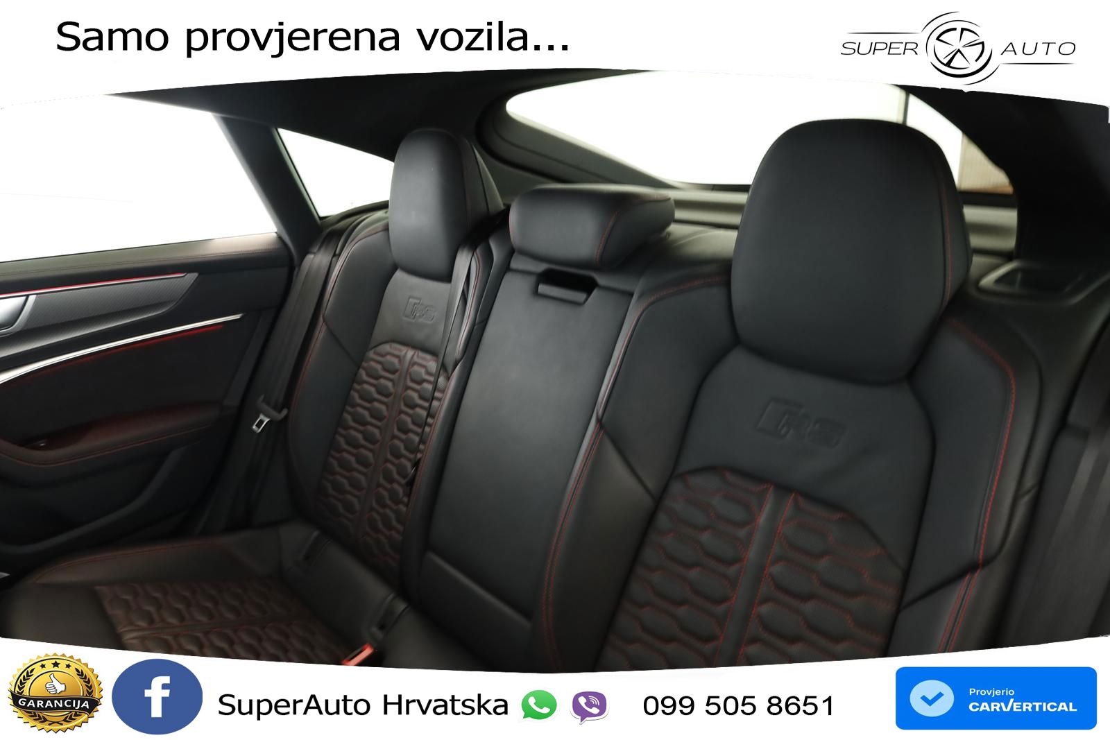 Audi RS7 4.0 TFSI V8 performance (630 KS) quattro tiptronic ZRAČNI+ACC+GR SJED+KAM+PANO