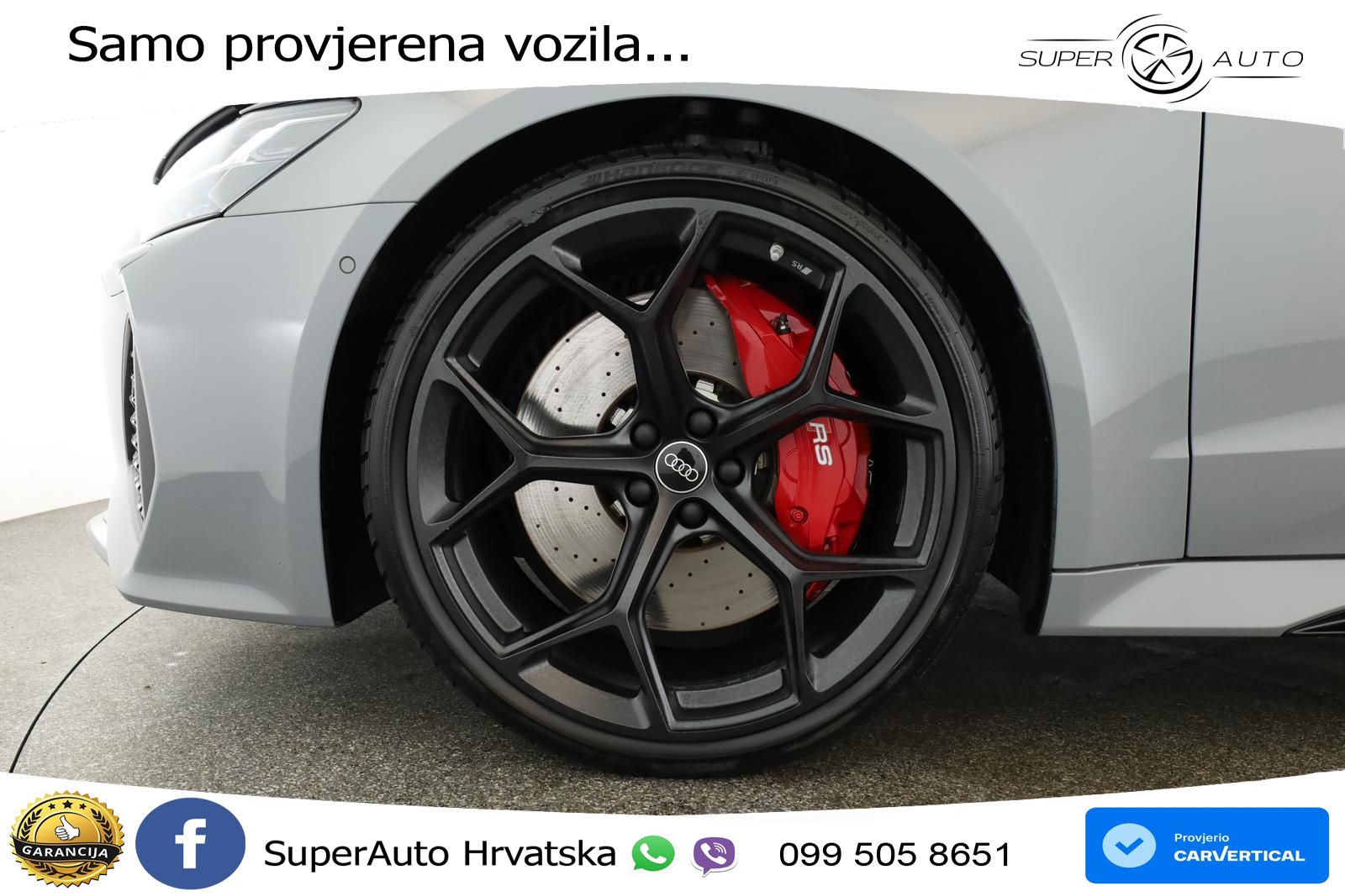 Audi RS7 4.0 TFSI V8 performance (630 KS) quattro tiptronic ZRAČNI+ACC+GR SJED+KAM+PANO