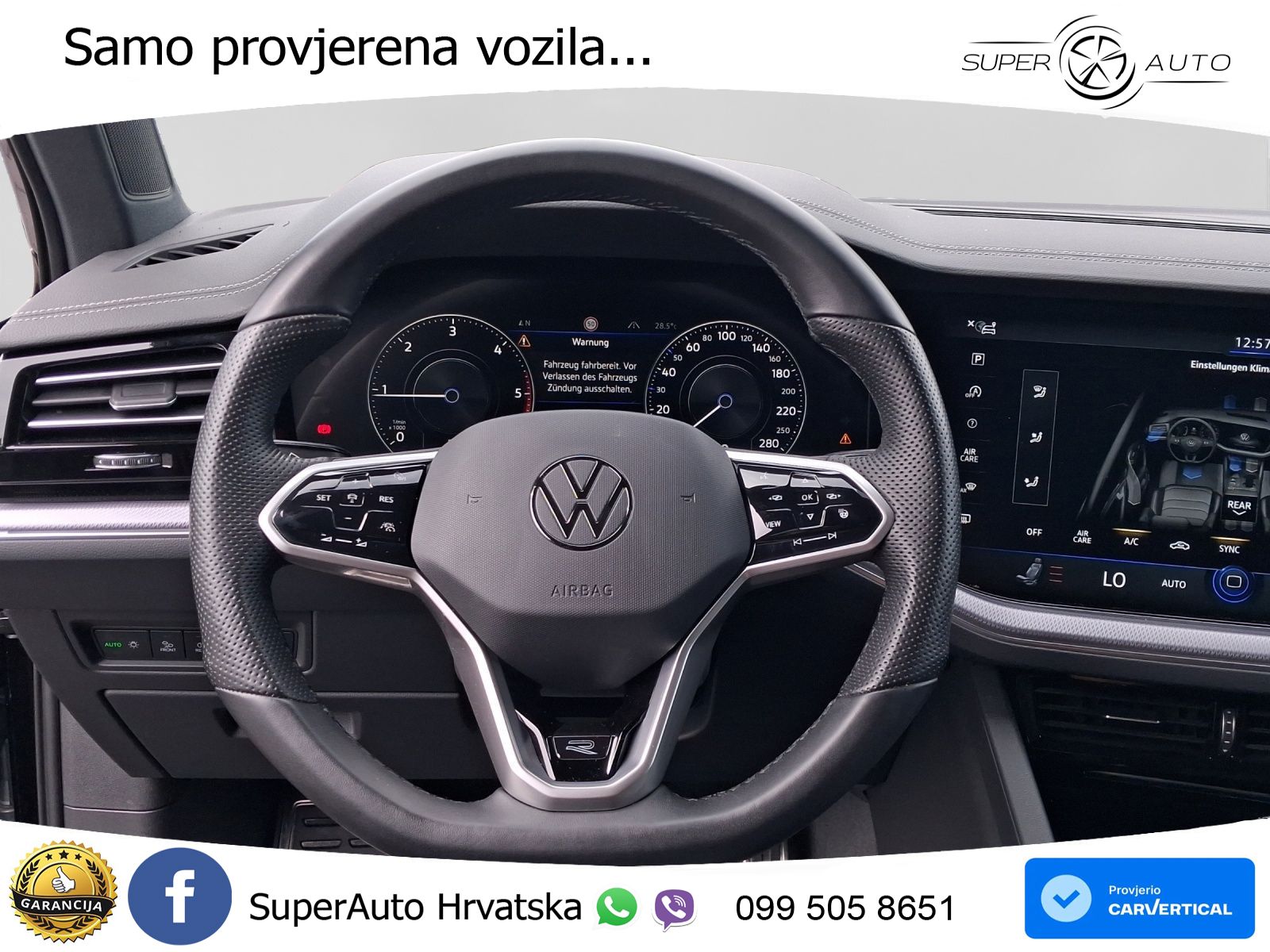 Volkswagen Touareg 3.0 V6 TDI (286 KS) 4MOTION Tiptronic R-Line ZRAČNI+ACC+GR SJED+KAM+PANO