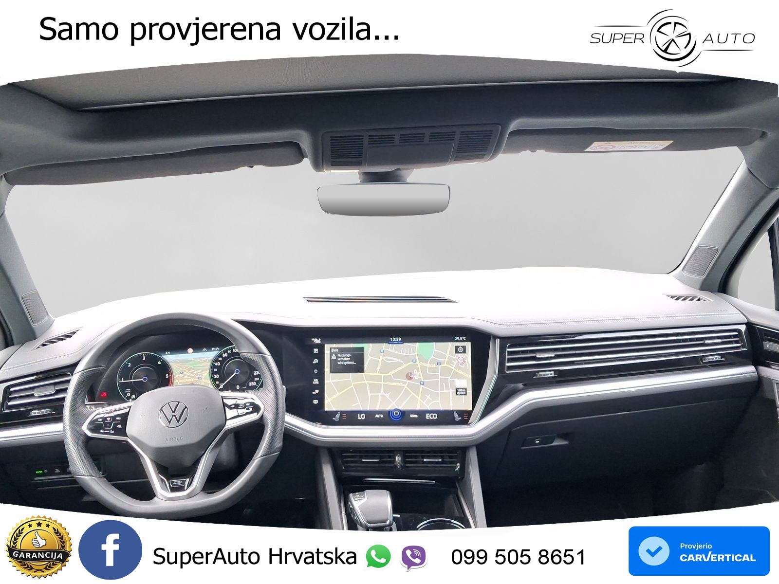Volkswagen Touareg 3.0 V6 TDI (286 KS) 4MOTION Tiptronic R-Line ZRAČNI+ACC+GR SJED+KAM+PANO