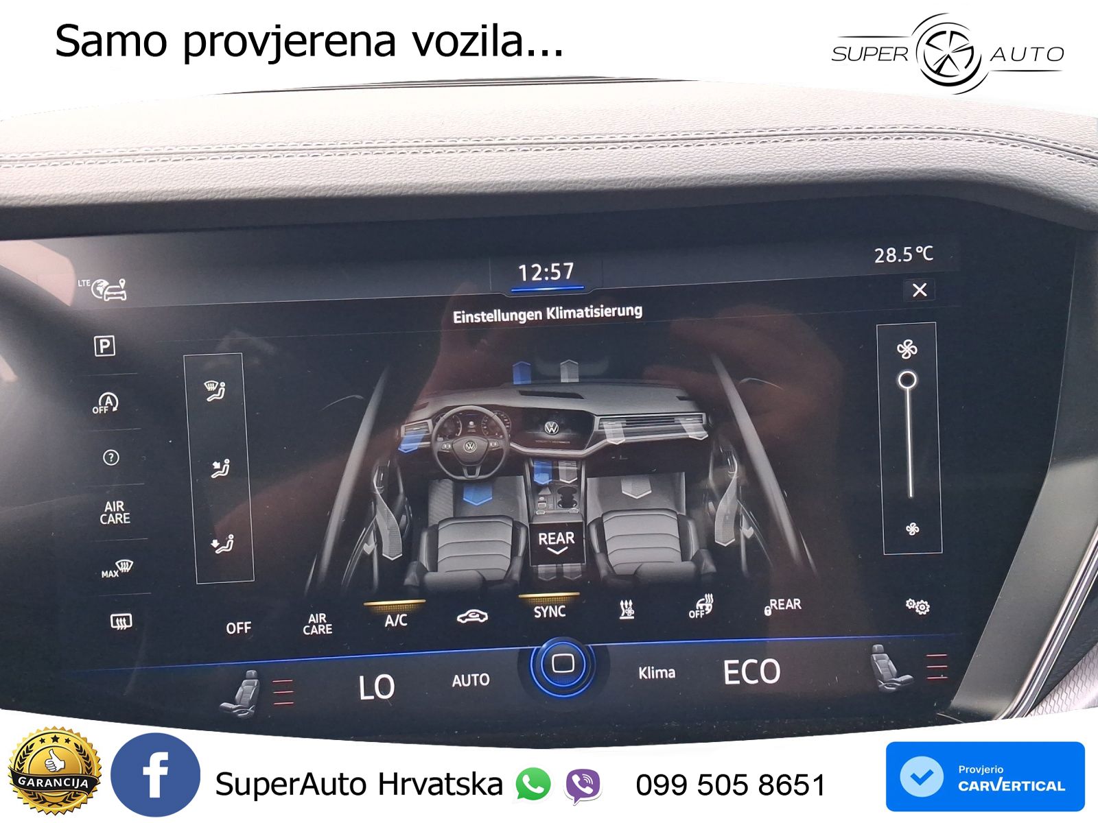 Volkswagen Touareg 3.0 V6 TDI (286 KS) 4MOTION Tiptronic R-Line ZRAČNI+ACC+GR SJED+KAM+PANO
