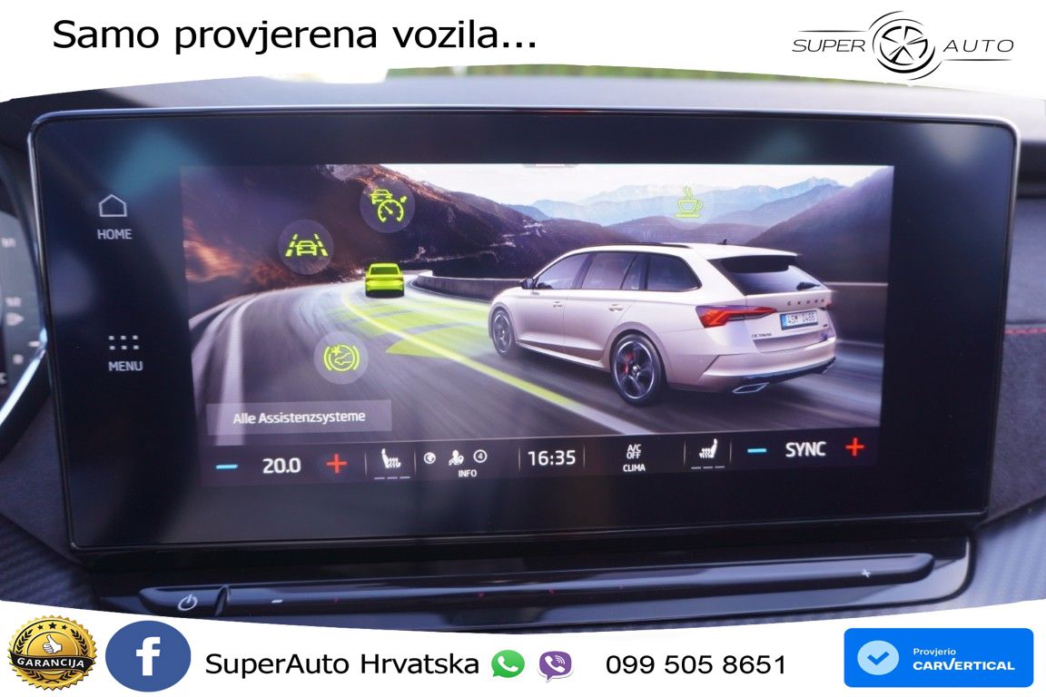 Škoda Octavia Combi RS 2.0 TSI (245 KS) DSG LED+GR SJED+ACC