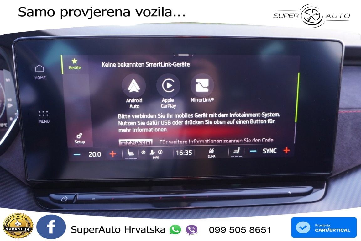 Škoda Octavia Combi RS 2.0 TSI (245 KS) DSG LED+GR SJED+ACC