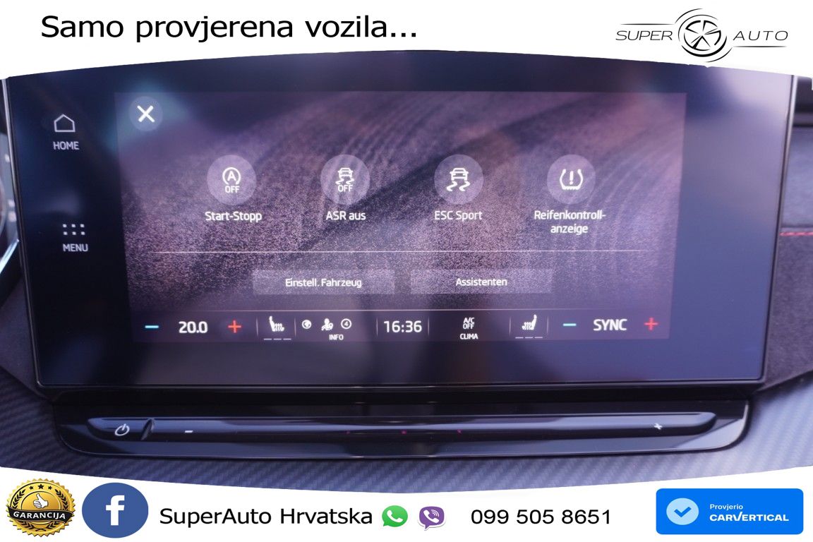Škoda Octavia Combi RS 2.0 TSI (245 KS) DSG LED+GR SJED+ACC