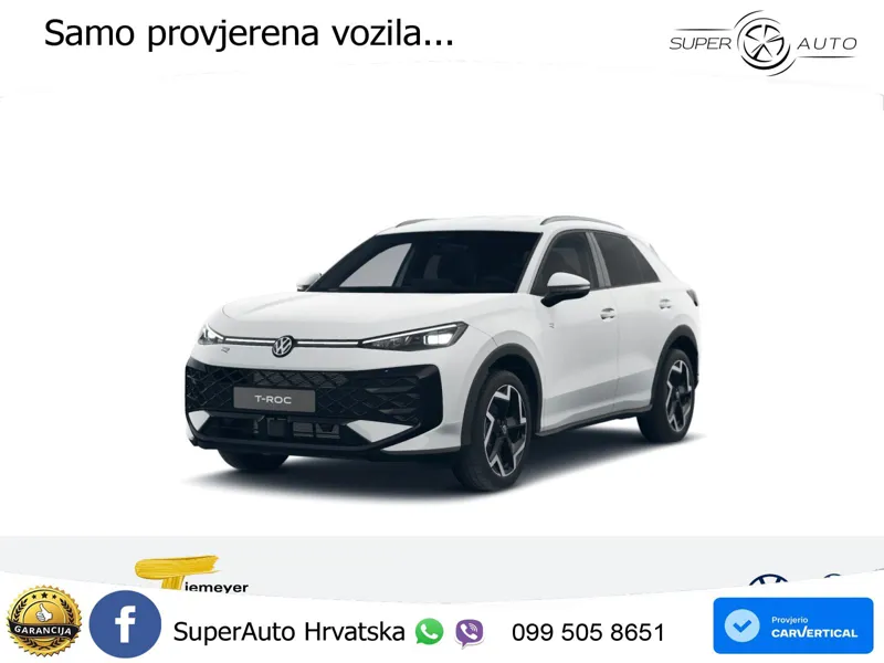 Volkswagen T-Roc 1.5 eTSI (150 KS)  DSG R-Line LED+GR SJED+ACC