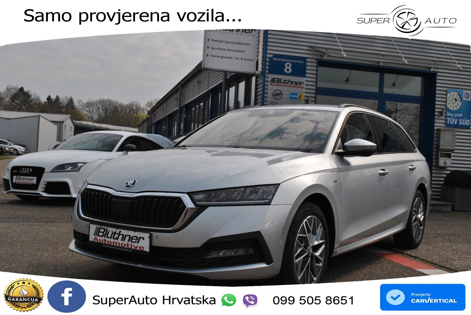 Škoda Octavia Combi 2.0 TDI (150 KS) DSG LED+GR SJED+ACC