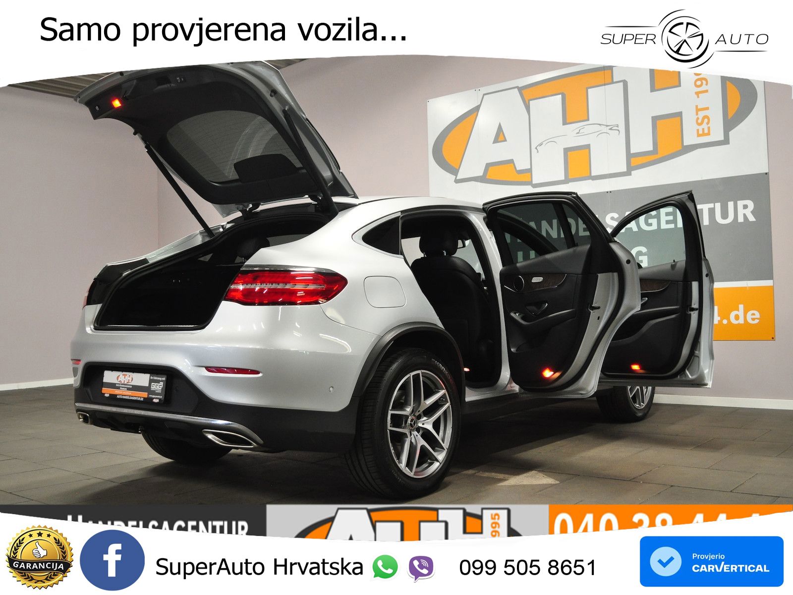 Mercedes GLC Coupe 250 (211 KS) 4MATIC G-TRONIC AMG ZRAČNI+ACC+GR SJED+360+PANO