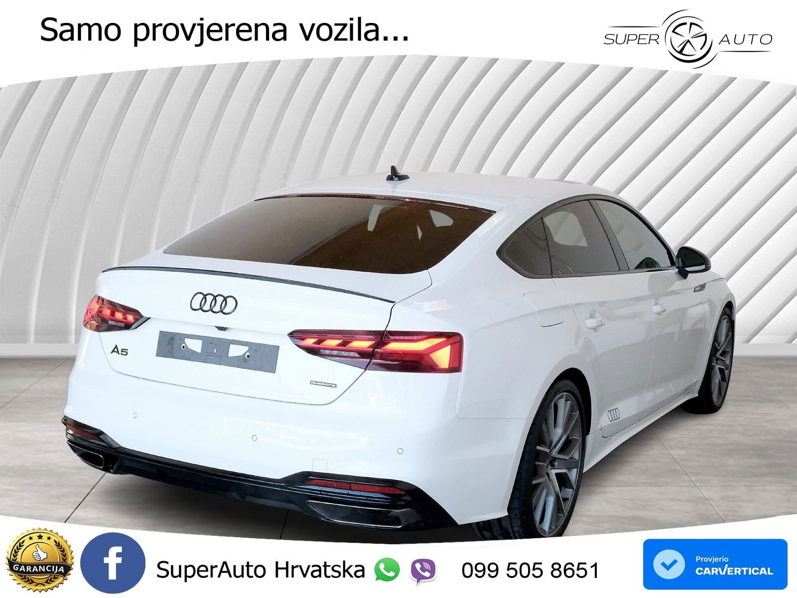 Audi A5 Sportback 45 TFSI (265 KS) quattro S tronic S line MATRIX+GR SJED+KAM