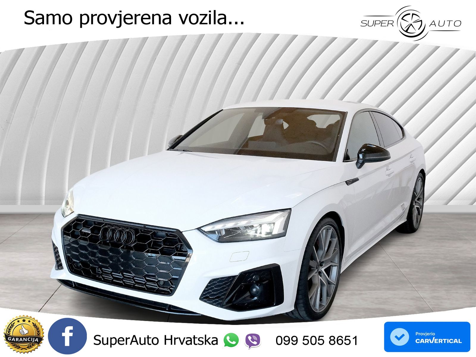 Audi A5 Sportback 45 TFSI (265 KS) quattro S tronic S line MATRIX+GR SJED+KAM