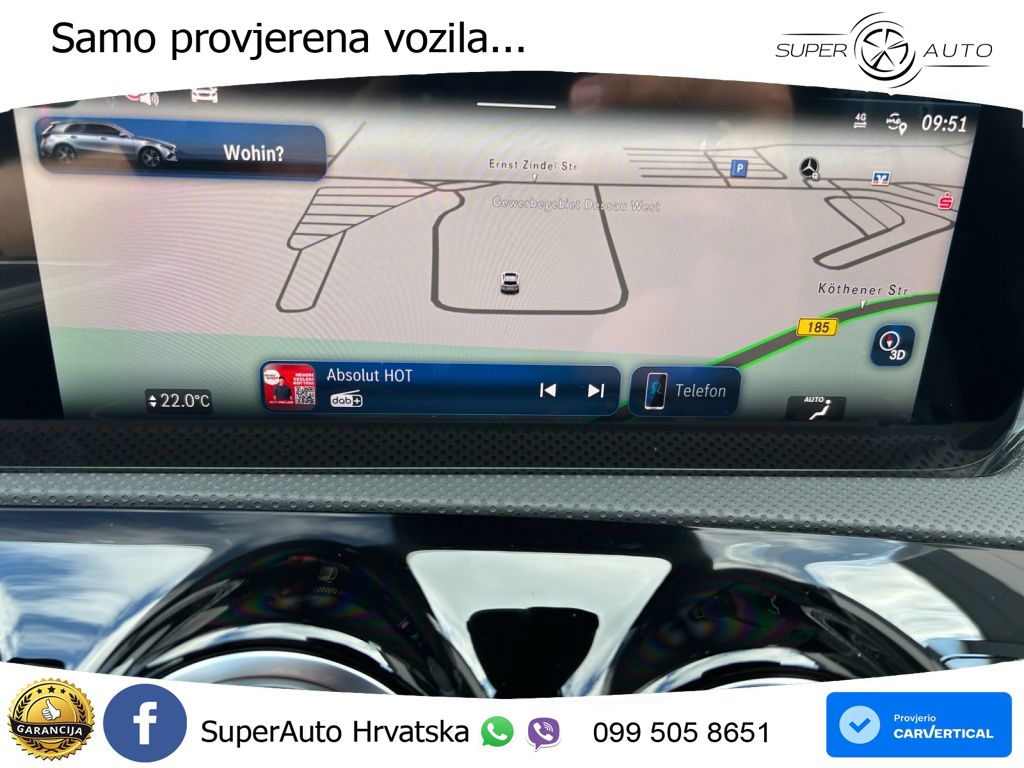 Mercedes-Benz A 180d 8G-DCT LED+GR SJED+ACC