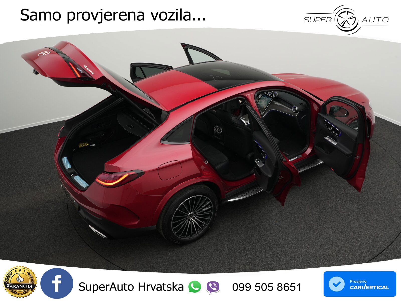 Mercedes GLC Coupe 200 (204 KS) 4MATIC 9G-TRONIC AMG ACC+GR SJED+360+PANO