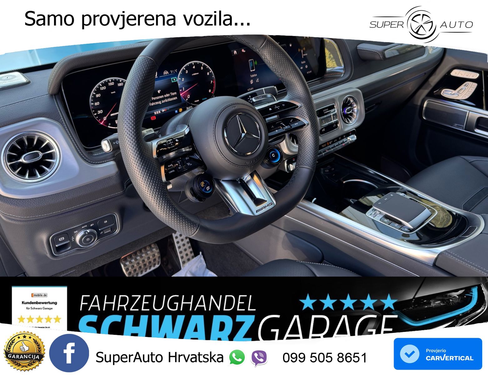 Mercedes AMG G 63 Long V8 (585 KS) 4MATIC 9G-TRONIC AMG SPEEDSHIFT TCT LED+GR SJED+ACC