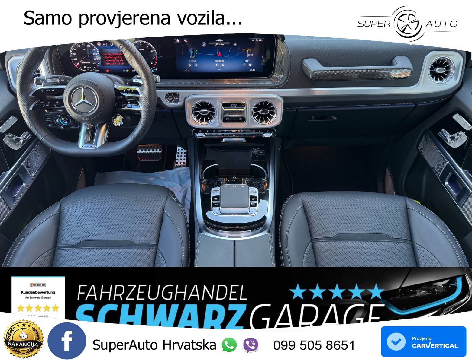 Mercedes AMG G 63 Long V8 (585 KS) 4MATIC 9G-TRONIC AMG SPEEDSHIFT TCT LED+GR SJED+ACC