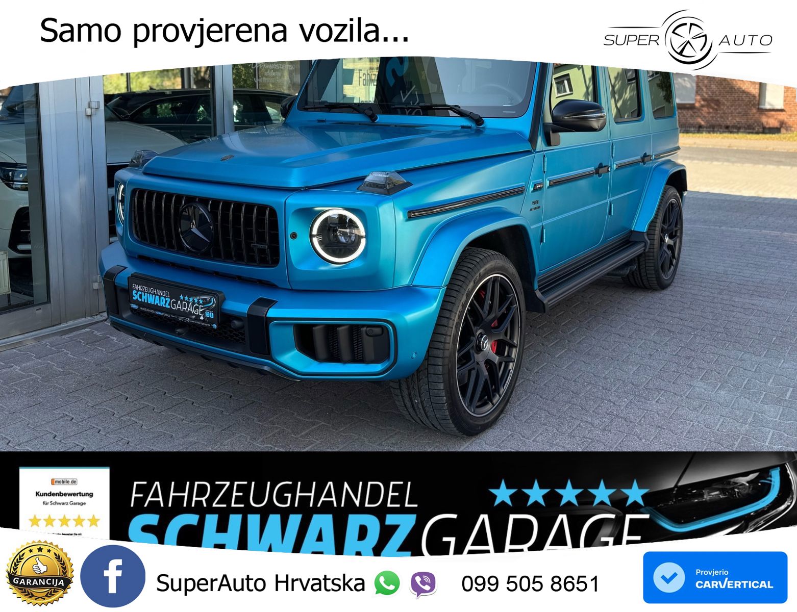 Mercedes AMG G 63 Long V8 (585 KS) 4MATIC 9G-TRONIC AMG SPEEDSHIFT TCT LED+GR SJED+ACC