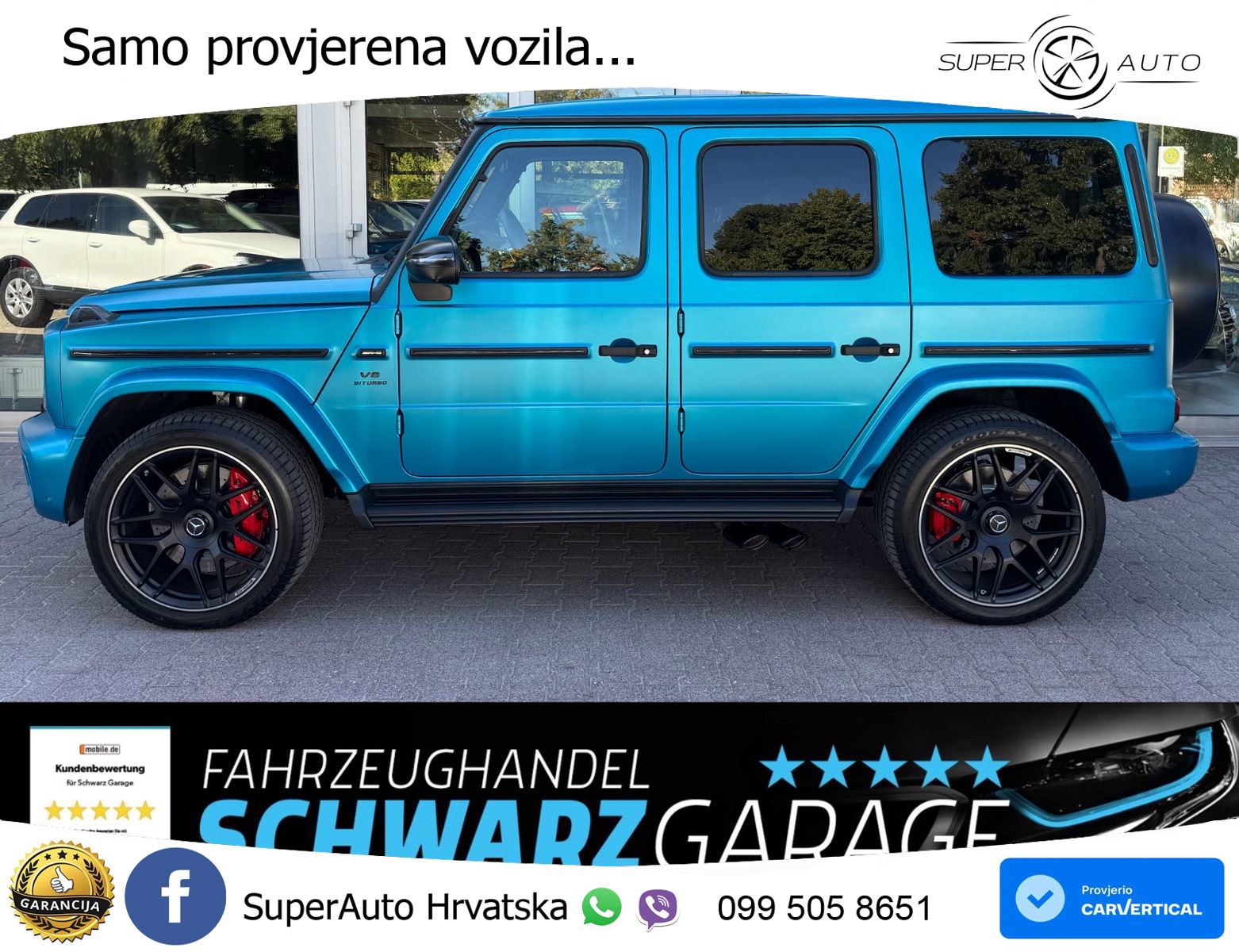 Mercedes AMG G 63 Long V8 (585 KS) 4MATIC 9G-TRONIC AMG SPEEDSHIFT TCT LED+GR SJED+ACC