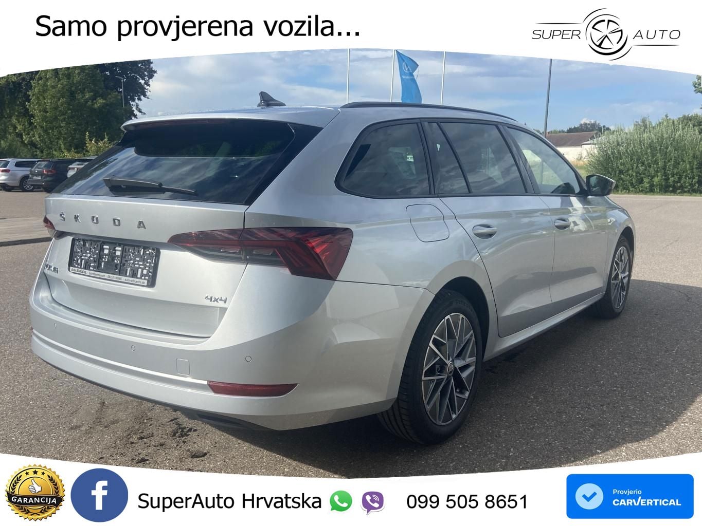 Škoda Octavia Combi 2.0 TDI (150 KS) 4x4 DSG LED+GR SJED+ACC