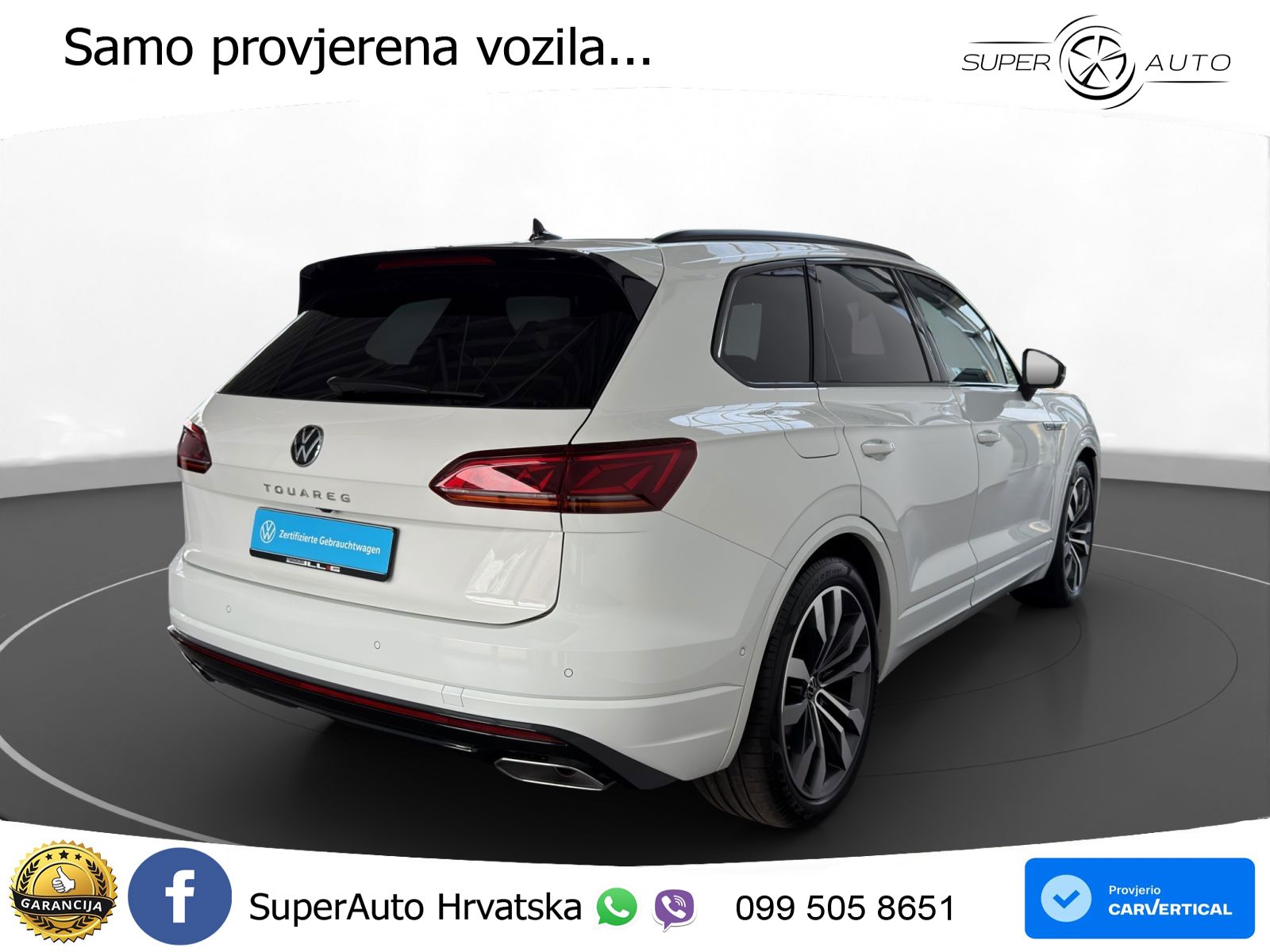 Volkswagen Touareg 3.0 V6 TDI (286 KS) 4MOTION Tiptronic R-Line ZRAČNI+ACC+GR SJED+KAM+PANO