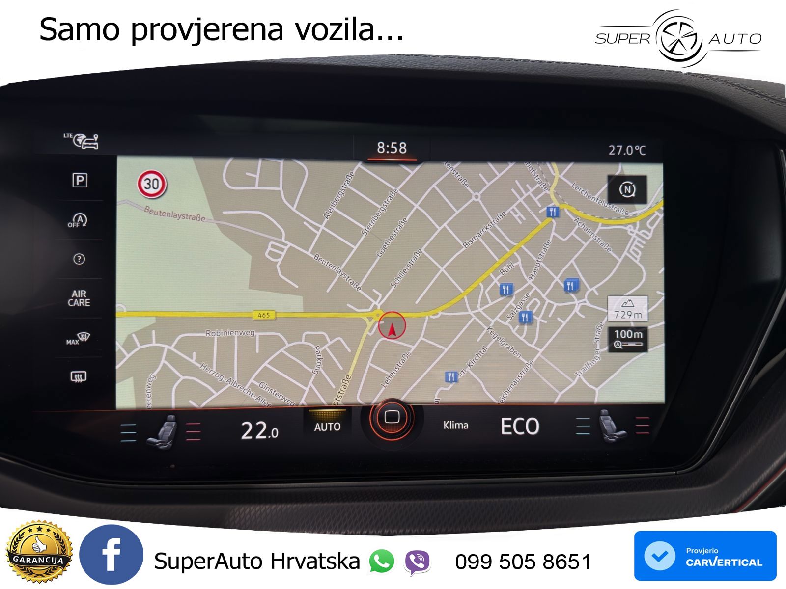 Volkswagen Touareg 3.0 V6 TDI (286 KS) 4MOTION Tiptronic R-Line ZRAČNI+ACC+GR SJED+KAM+PANO