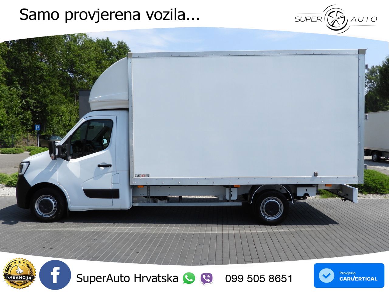 Renault MASTER KOFFER 8 PALETTEN TEMPOMAT LED LEUCHTEN 165 KS