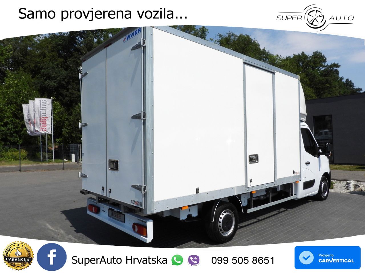 Renault MASTER KOFFER 8 PALETTEN TEMPOMAT LED LEUCHTEN 165 KS