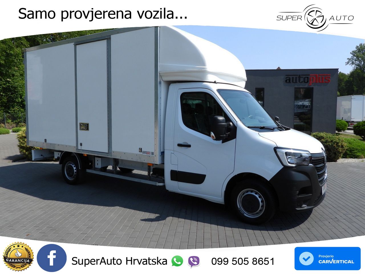 Renault MASTER KOFFER 8 PALETTEN TEMPOMAT LED LEUCHTEN 165 KS