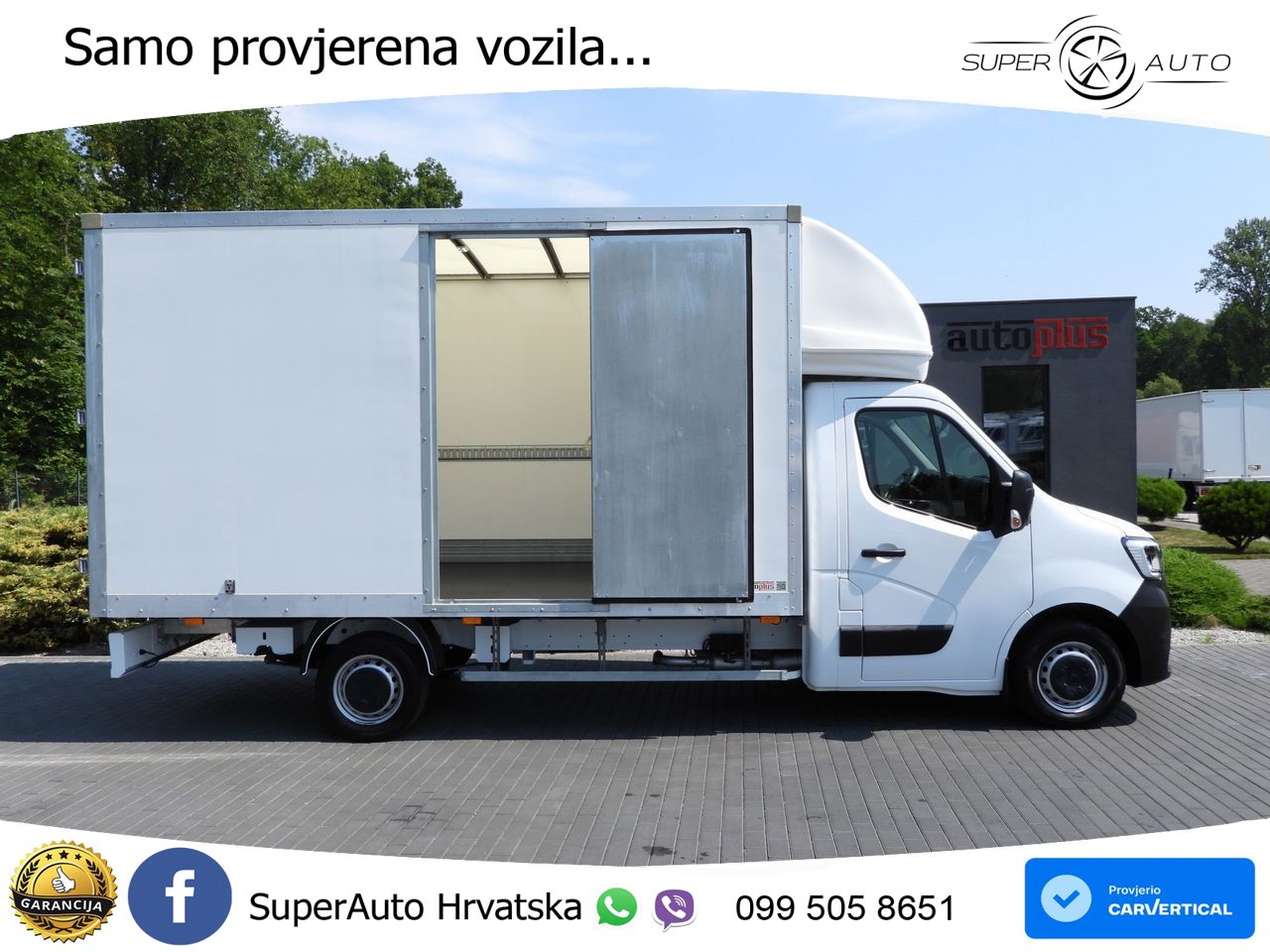 Renault MASTER KOFFER 8 PALETTEN TEMPOMAT LED LEUCHTEN 165 KS