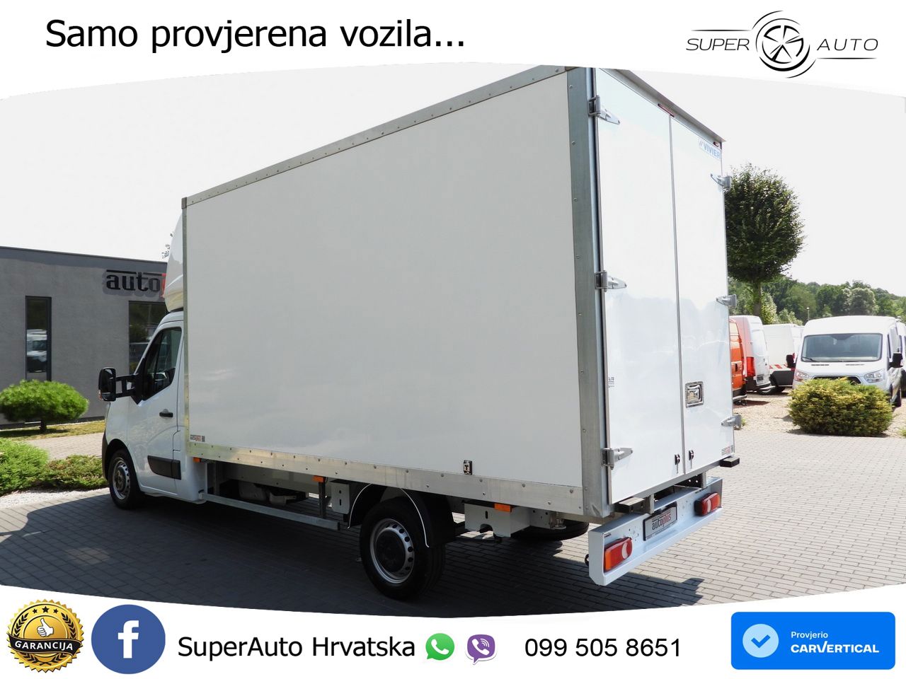 Renault MASTER KOFFER 8 PALETTEN TEMPOMAT LED LEUCHTEN 165 KS