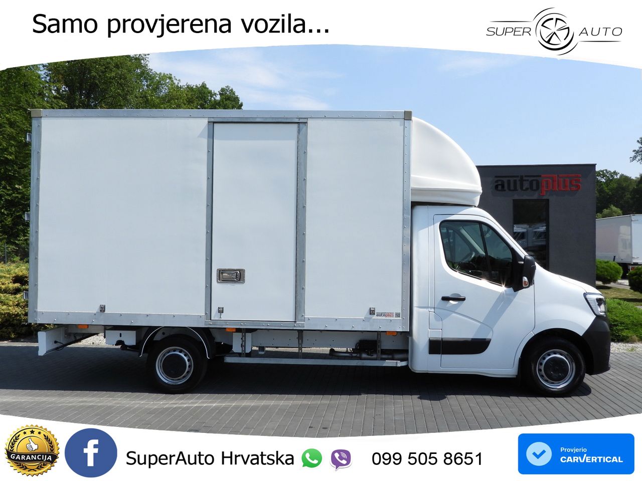 Renault MASTER KOFFER 8 PALETTEN TEMPOMAT LED LEUCHTEN 165 KS