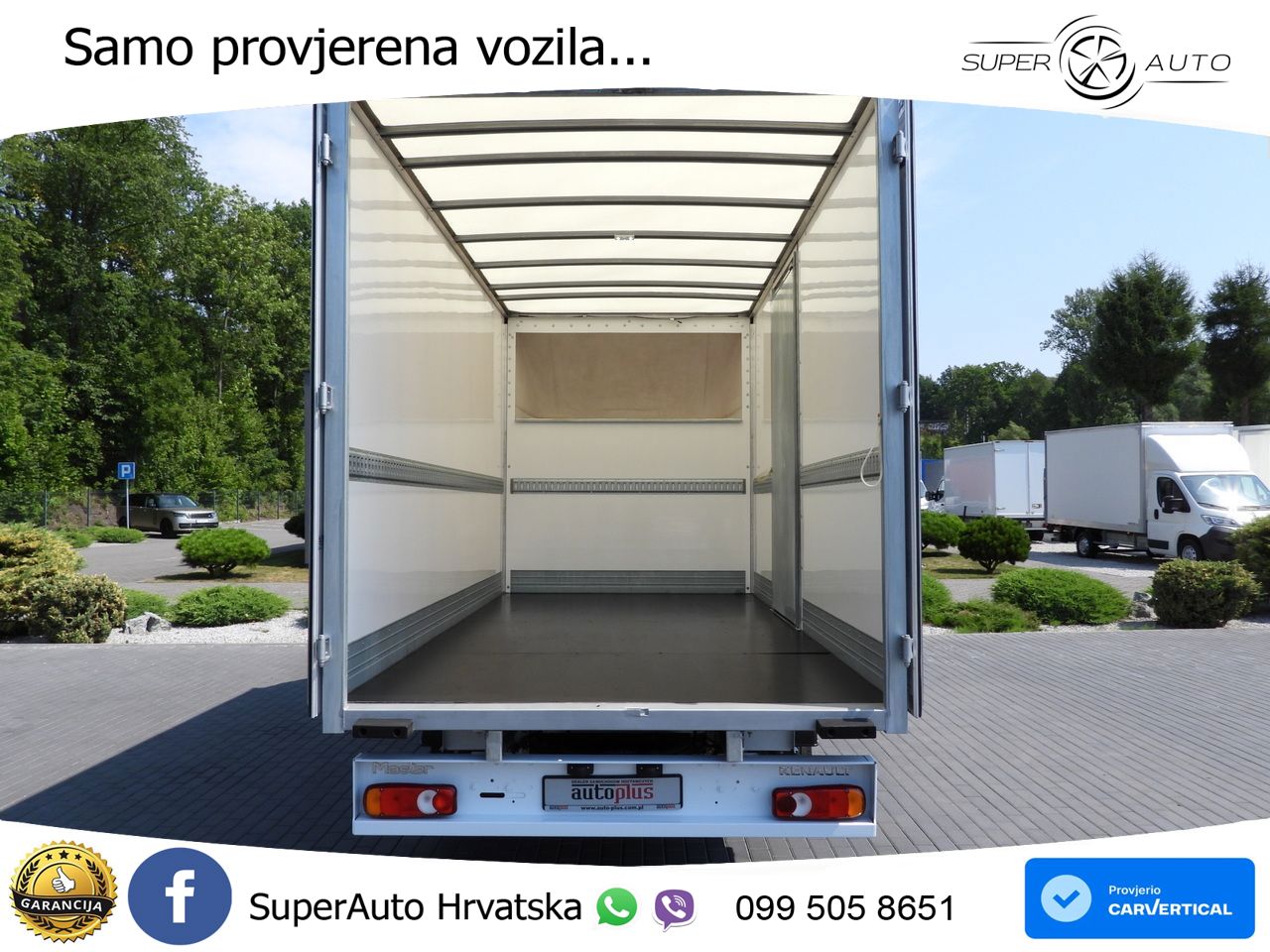 Renault MASTER KOFFER 8 PALETTEN TEMPOMAT LED LEUCHTEN 165 KS