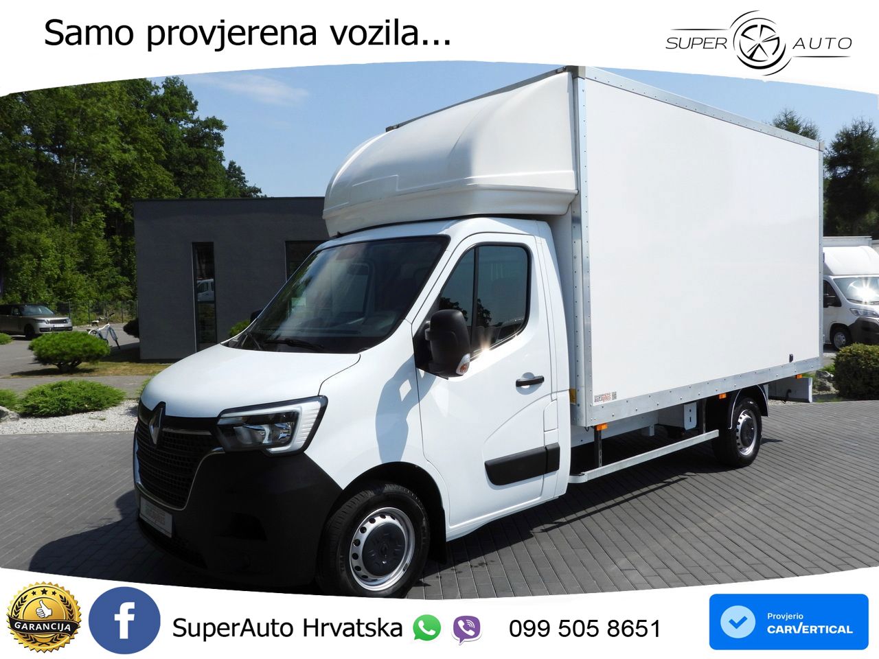 Renault MASTER KOFFER 8 PALETTEN TEMPOMAT LED LEUCHTEN 165 KS