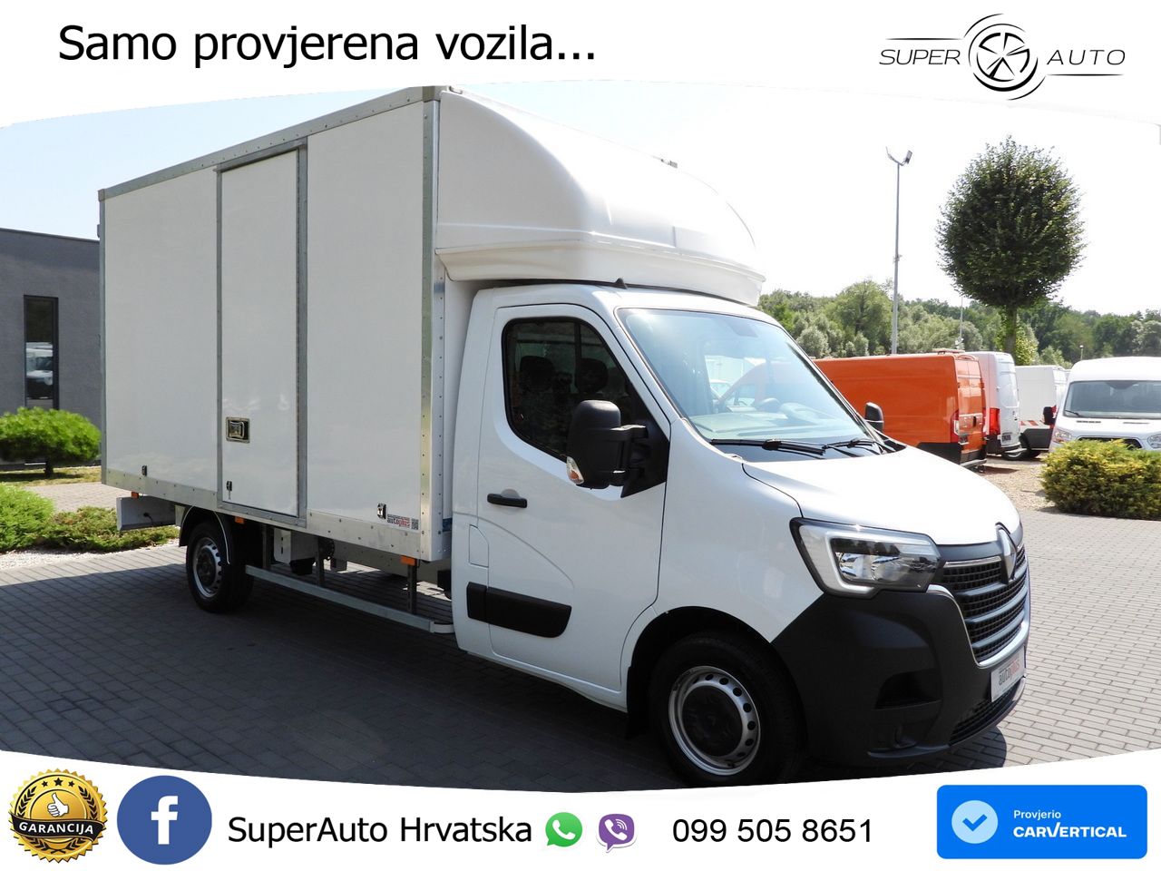 Renault MASTER KOFFER 8 PALETTEN TEMPOMAT LED LEUCHTEN 165 KS