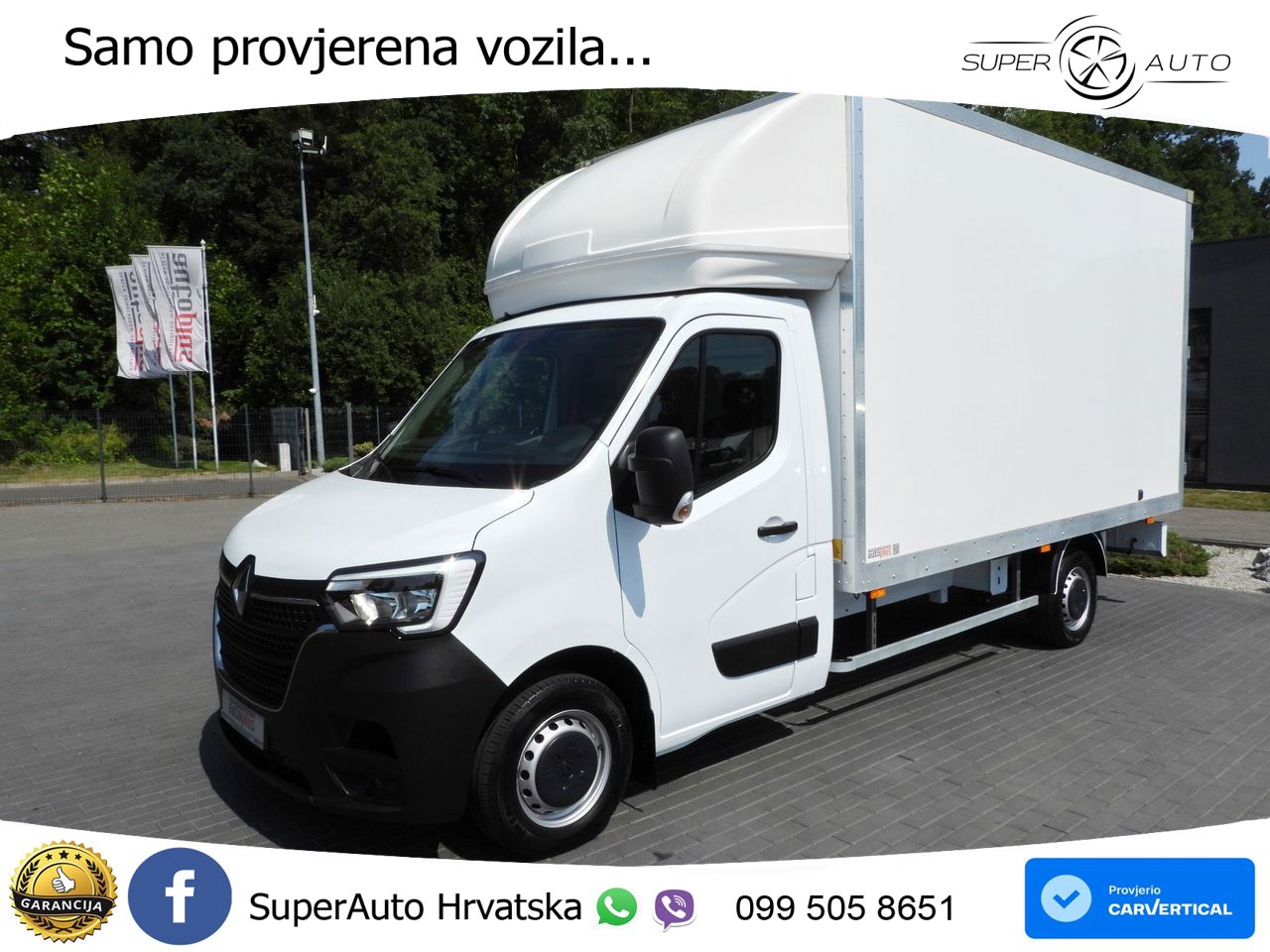Renault MASTER KOFFER 8 PALETTEN TEMPOMAT LED LEUCHTEN 165 KS