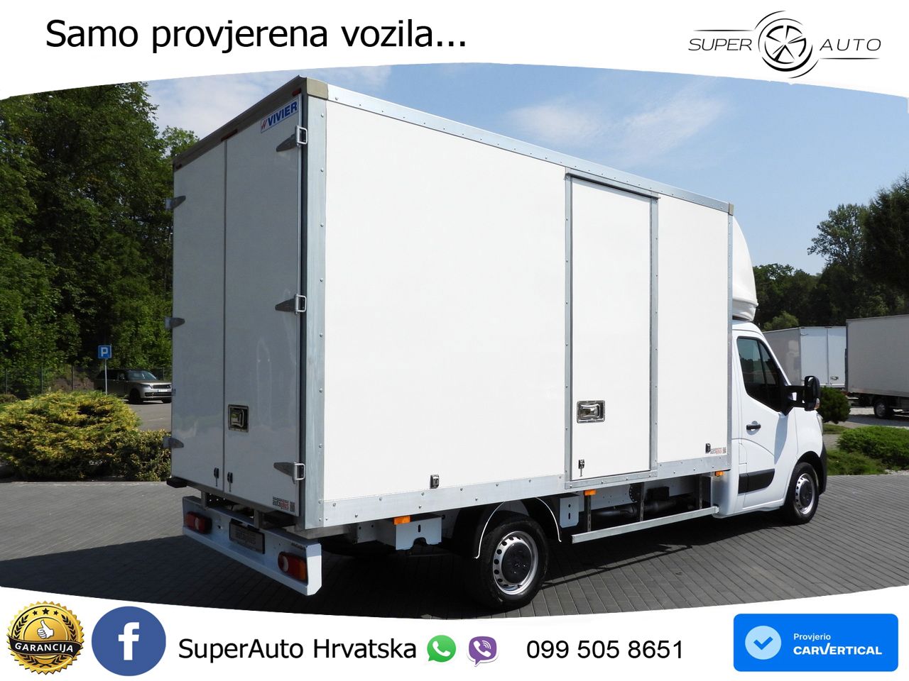 Renault MASTER KOFFER 8 PALETTEN TEMPOMAT LED LEUCHTEN 165 KS