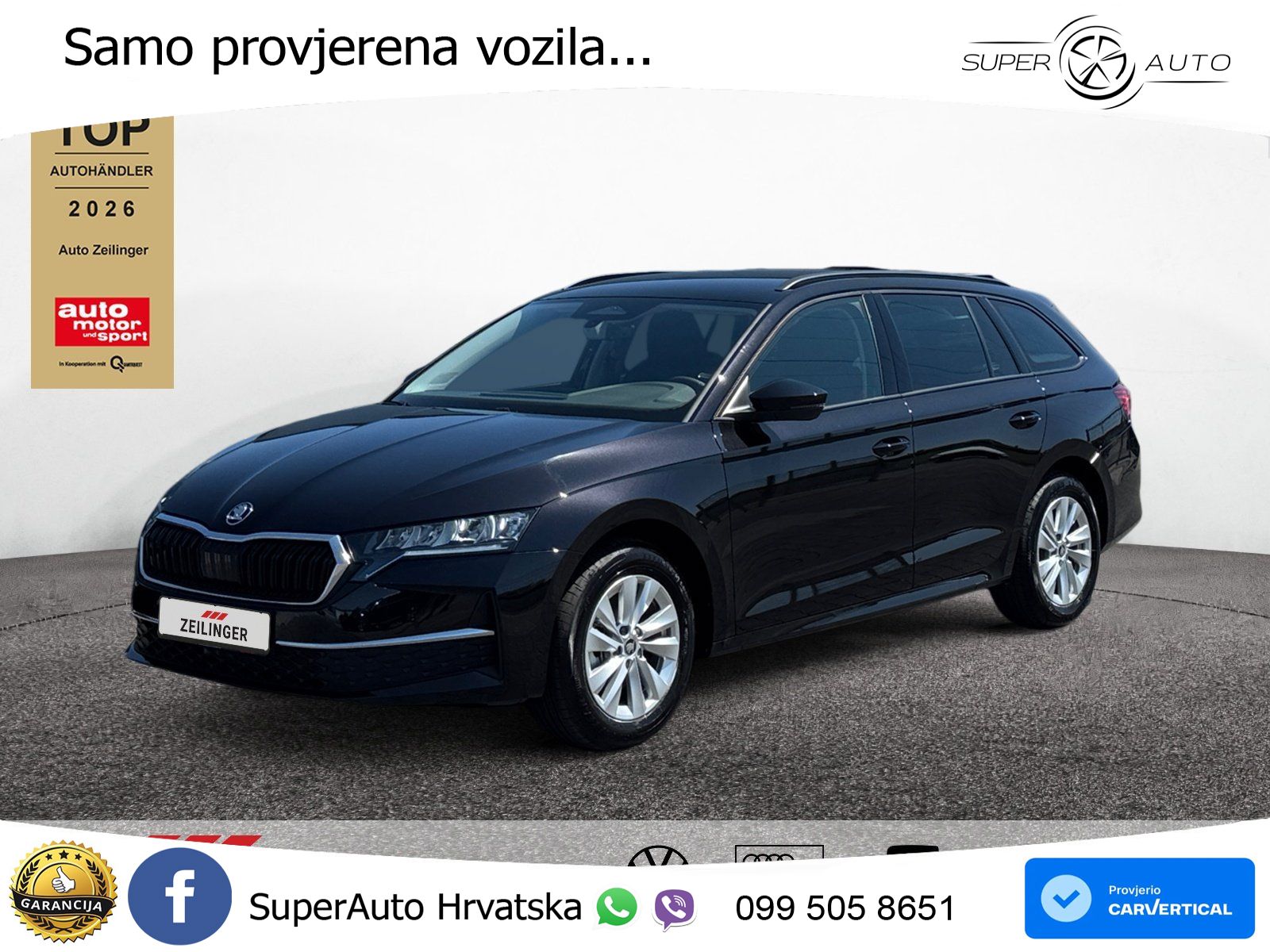 Škoda Octavia Combi 2.0 TDI (150 KS) DSG Selection LED+GR SJED+ACC