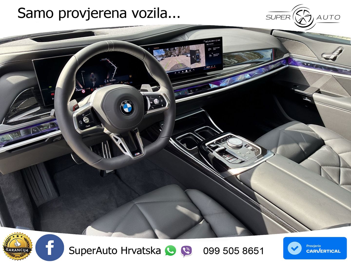 BMW 740d (299 KS) xDrive Steptronic M Sport ZRAČNI+ACC+GR SJED+KAM+PANO