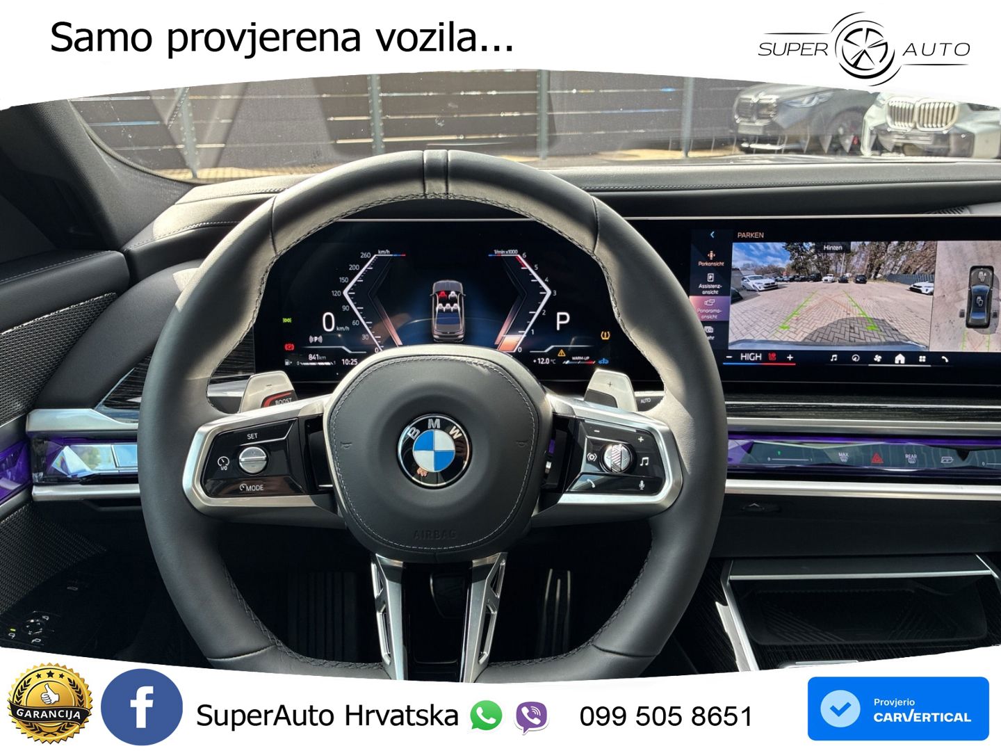BMW 740d (299 KS) xDrive Steptronic M Sport ZRAČNI+ACC+GR SJED+KAM+PANO