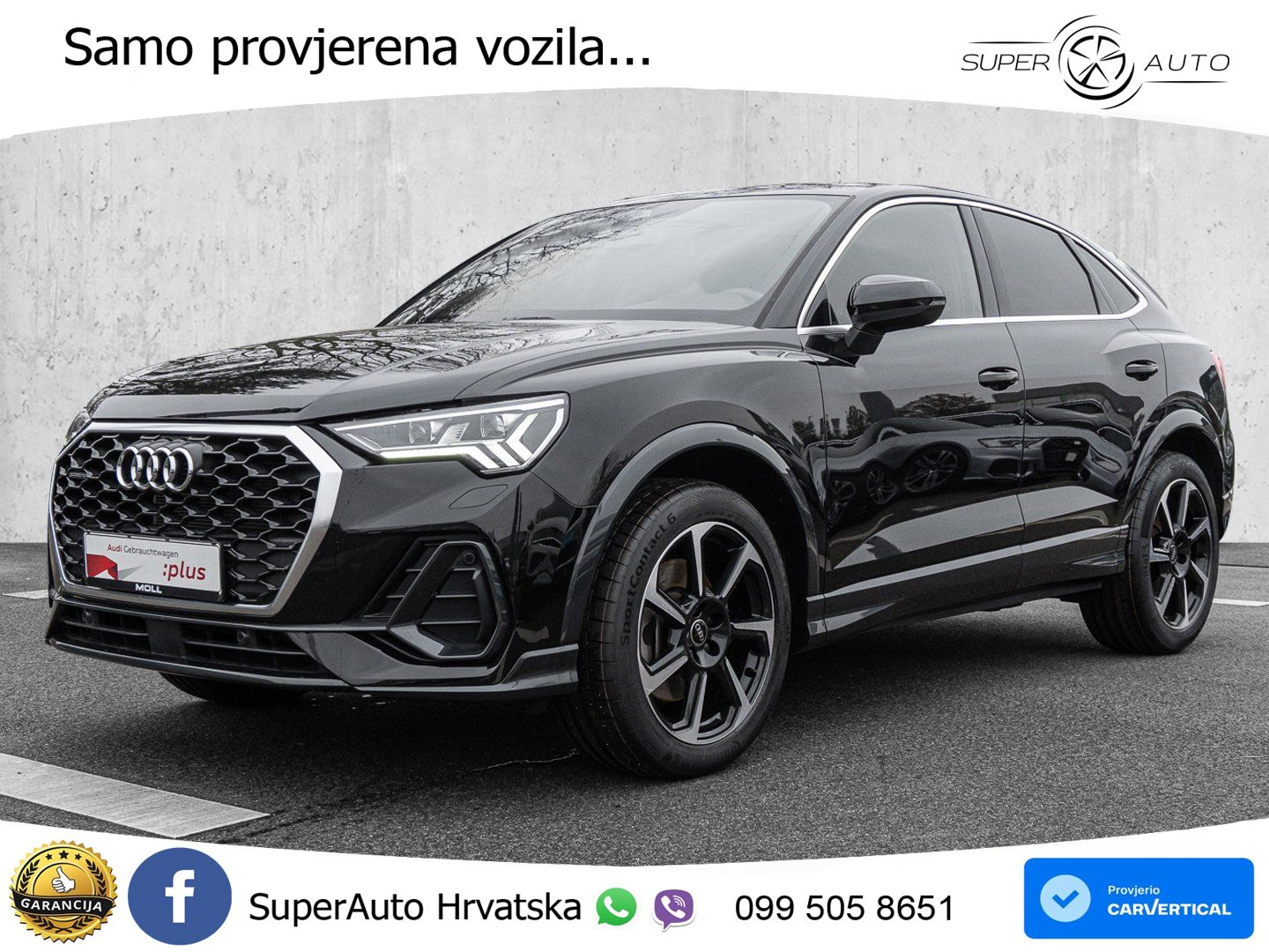 Audi Q3 II Sportback 40 TFSI (190 KS) quattro S tronic LED+GR SJED+ACC
