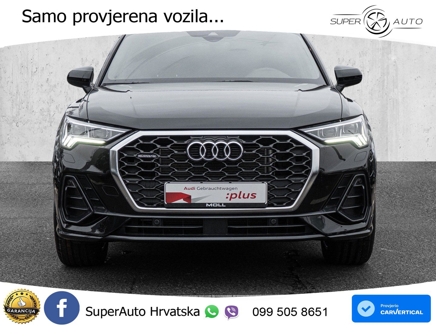 Audi Q3 II Sportback 40 TFSI (190 KS) quattro S tronic LED+GR SJED+ACC