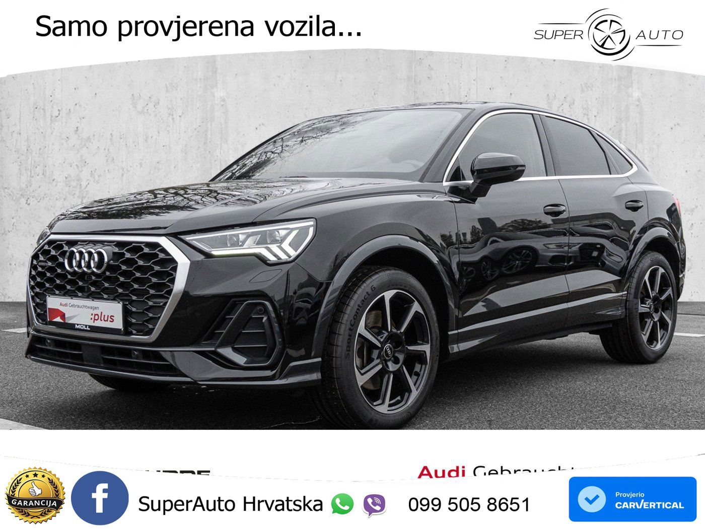 Audi Q3 II Sportback 40 TFSI (190 KS) quattro S tronic LED+GR SJED+ACC