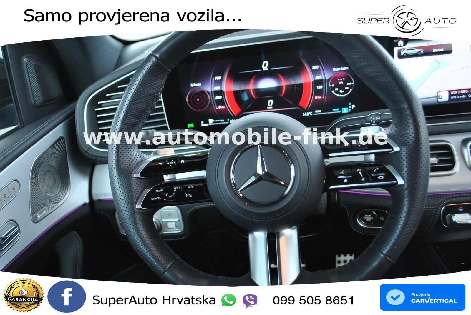 Mercedes GLE 580 V8 (517 KS) EQ Boost 4MATIC 9G-TRONIC AMG ZRAČNI+ACC+GR SJED+KAM+PANO