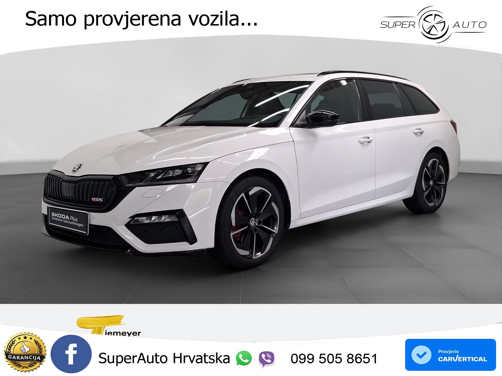 Škoda Octavia Combi RS 2.0 TDI (200 KS) DSG LED+GR SJED+ACC